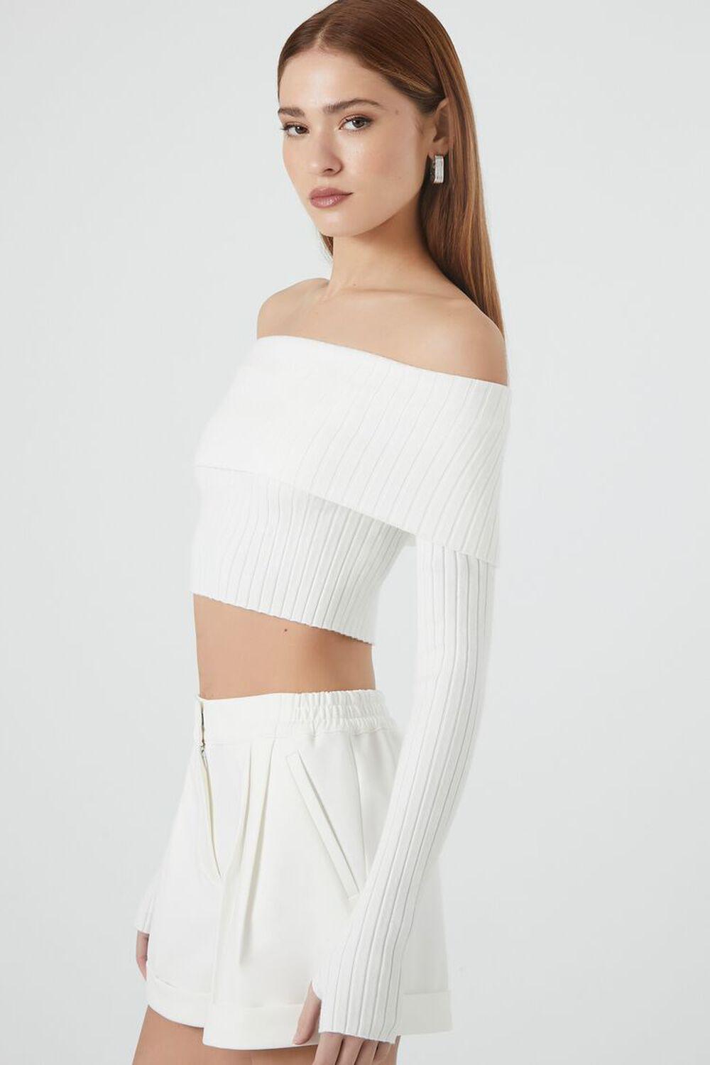 Sweater-Knit Off-the-Shoulder Top | Forever 21 Product Image