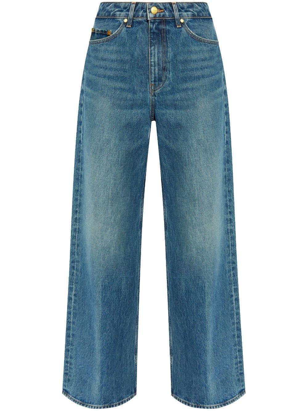 ULLA JOHNSON Willow Wide-leg Denim Jeans In Blue Product Image