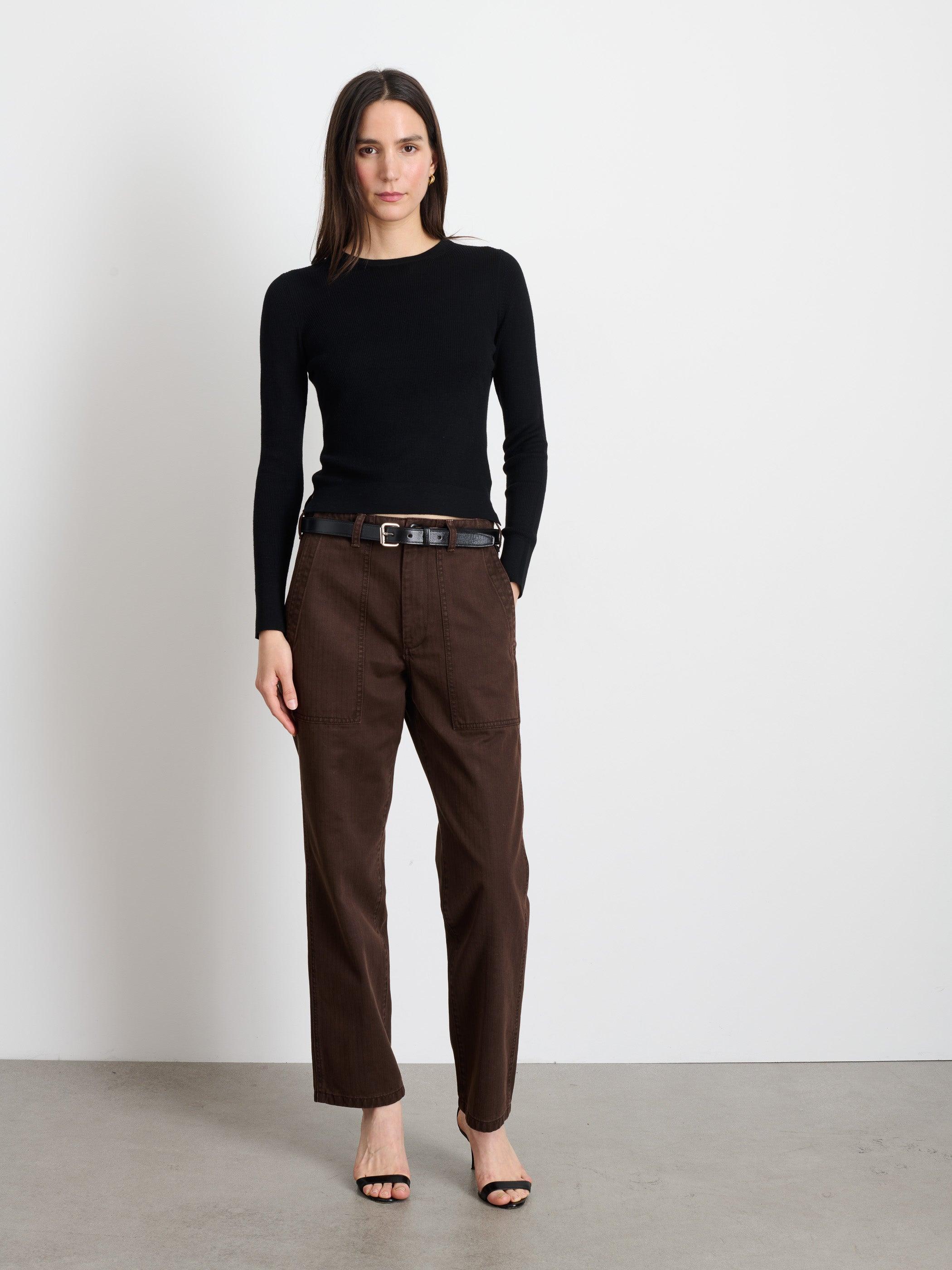 Neil Pant in Herringbone Female Product Image