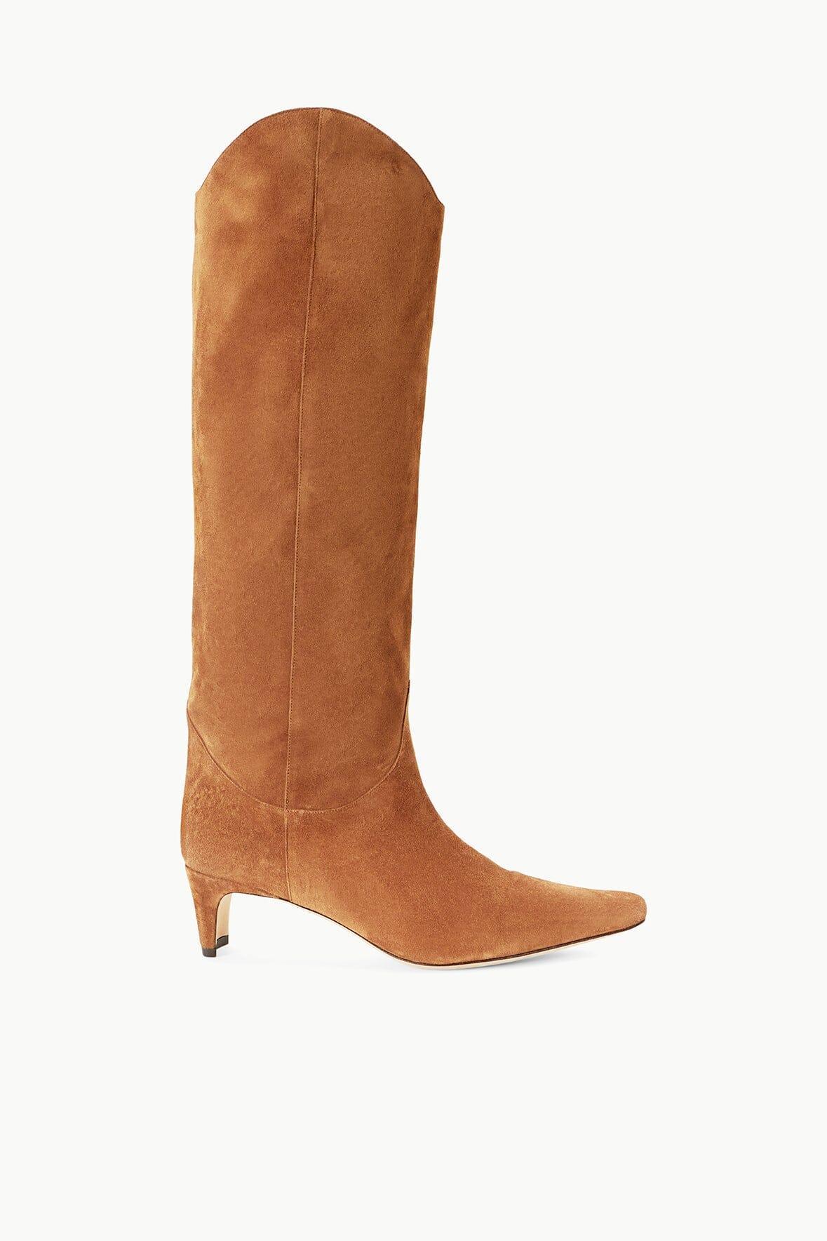 WESTERN WALLY BOOT | TAN SUEDE Product Image