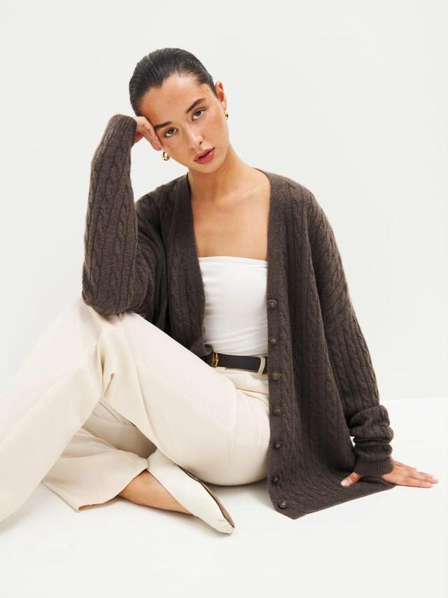 Giusta Oversized Cashmere Cardigan Product Image