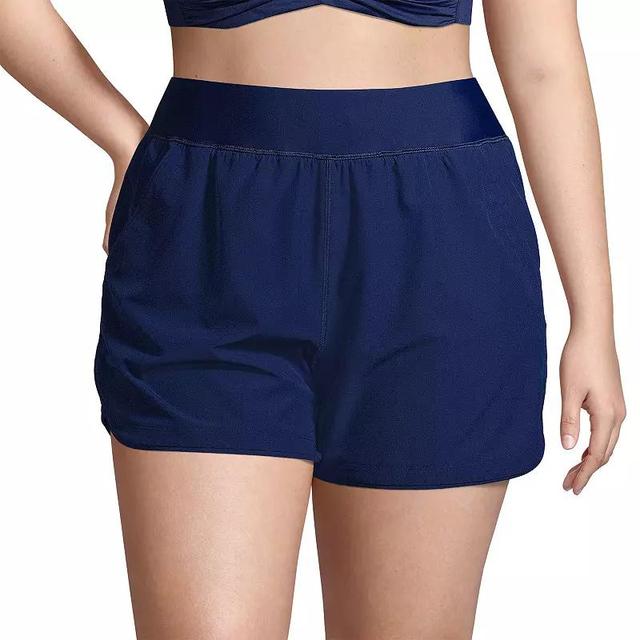 Plus Size Lands End 5 Quick Dry Swim Shorts With Panty, Womens Product Image