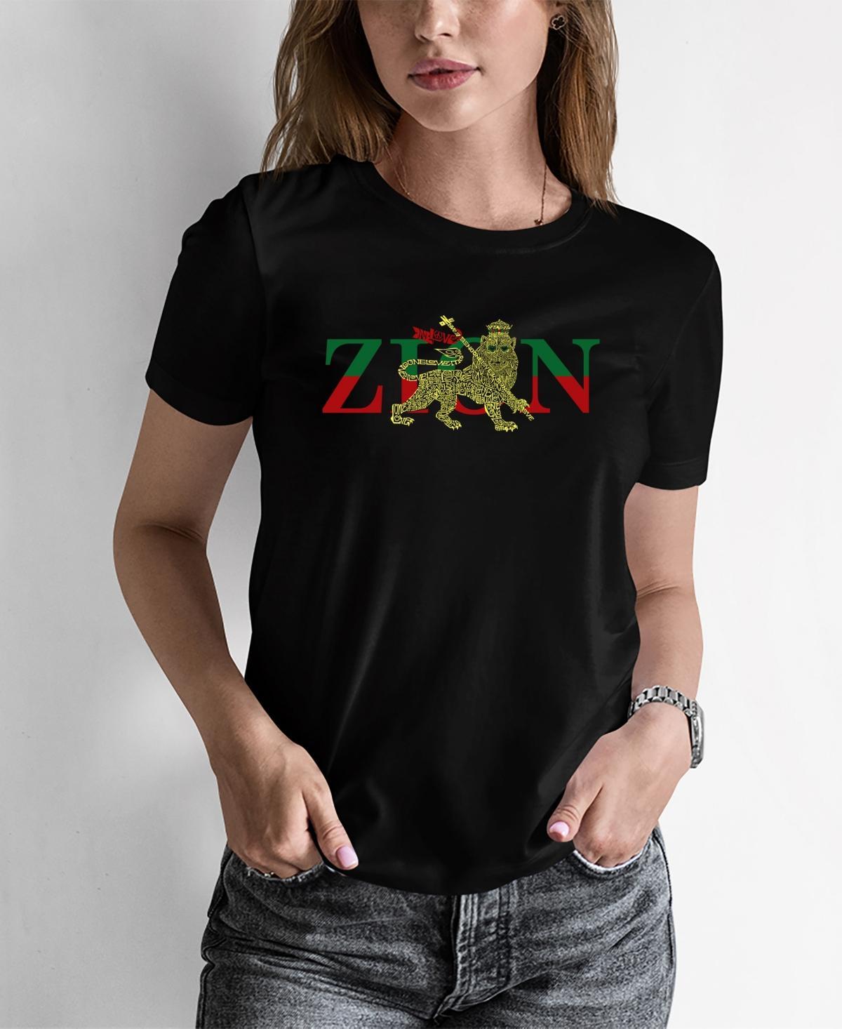 Womens Word Art Zion One Love T-Shirt Product Image