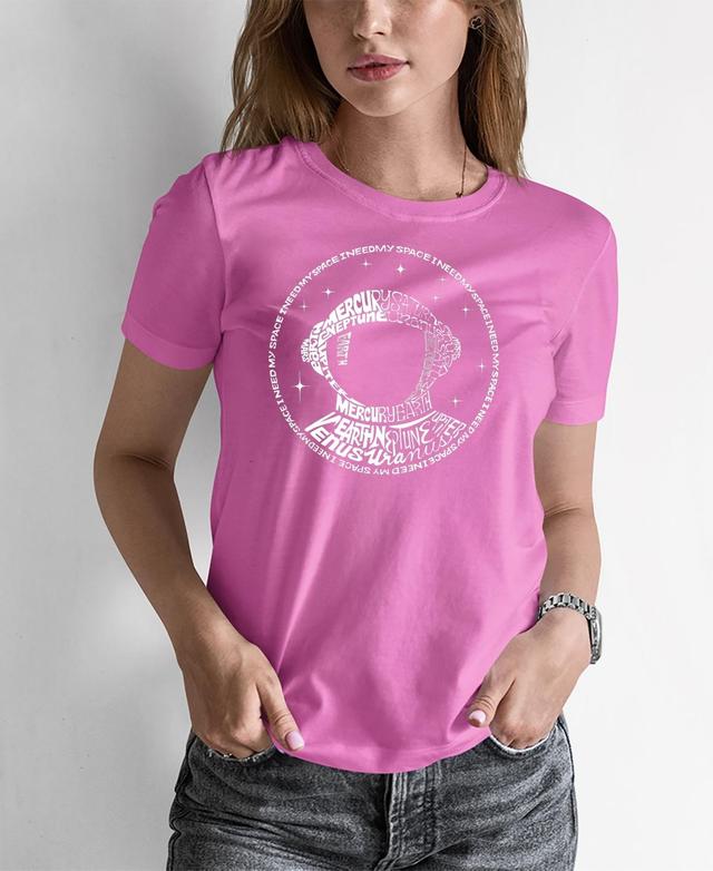 Womens Word Art I Need My Space Astronaut T-Shirt Product Image