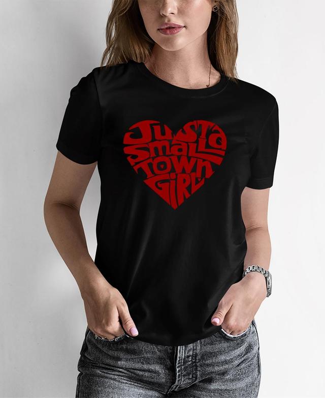 Womens Word Art Just a Small Town Girl T-shirt Product Image