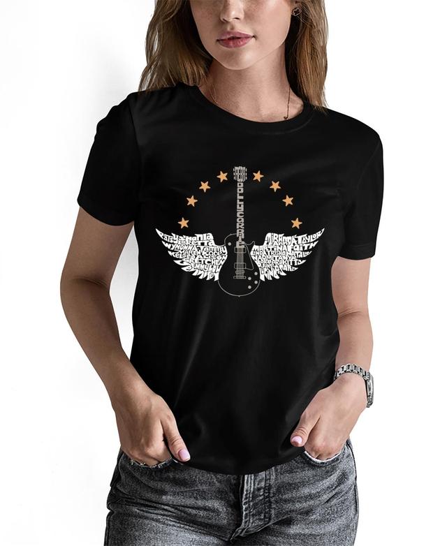 La Pop ArtWomens Word Art Country Female Singers T-Shirt Product Image