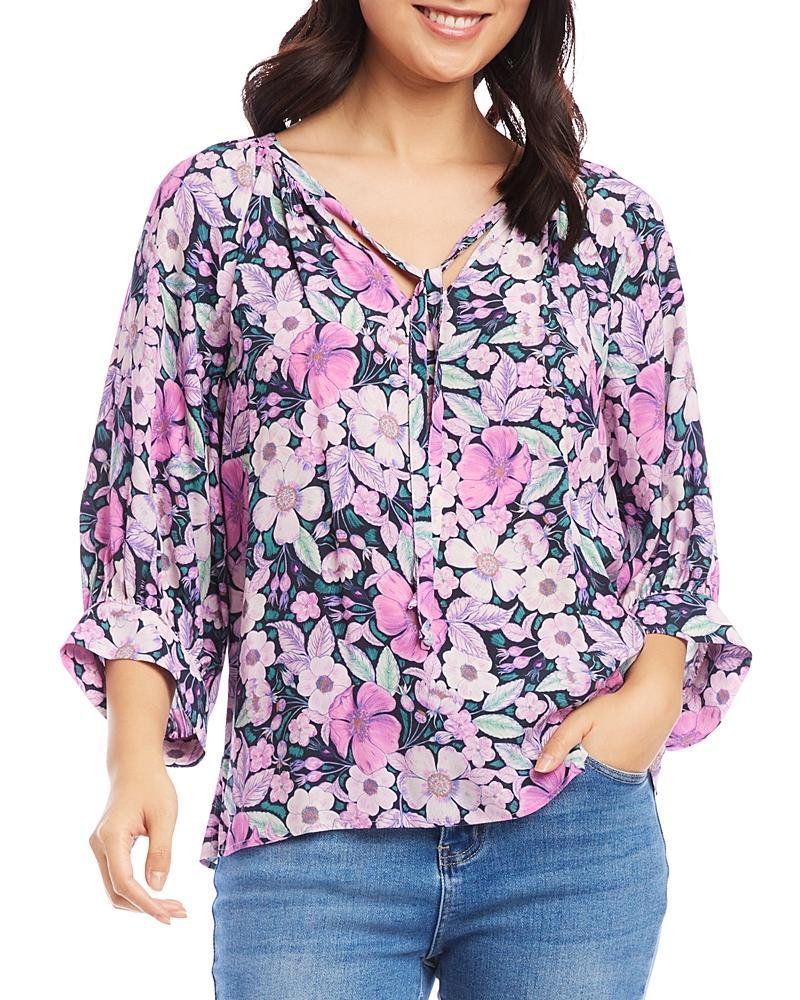 Karen Kane Floral Blouson Sleeve Top Product Image