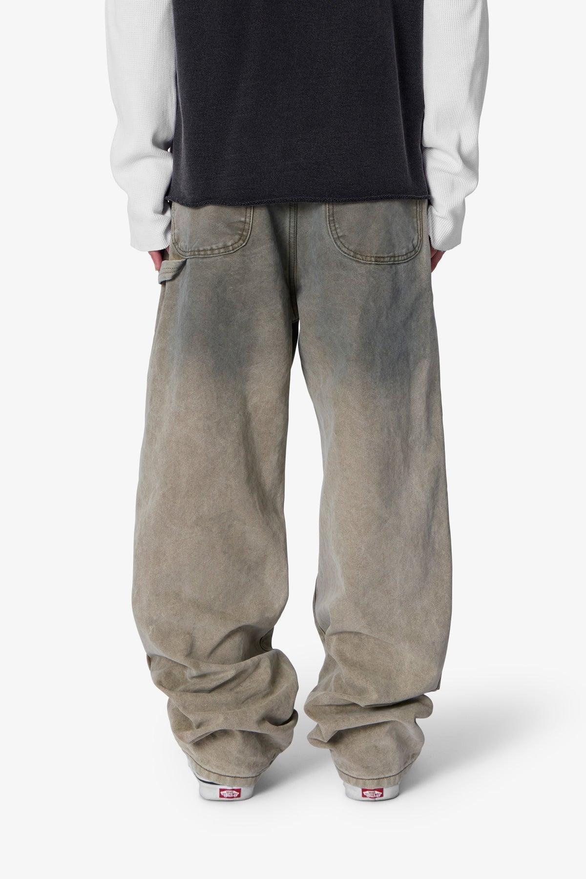 Ultra Baggy Chainlink Double Knee Pants - Khaki Product Image