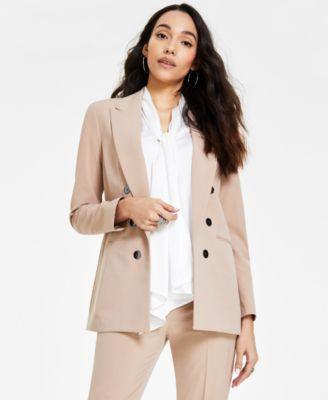 Bar Iii Womens Faux Double-Breasted Boyfriend Jacket, Created for Macys Product Image