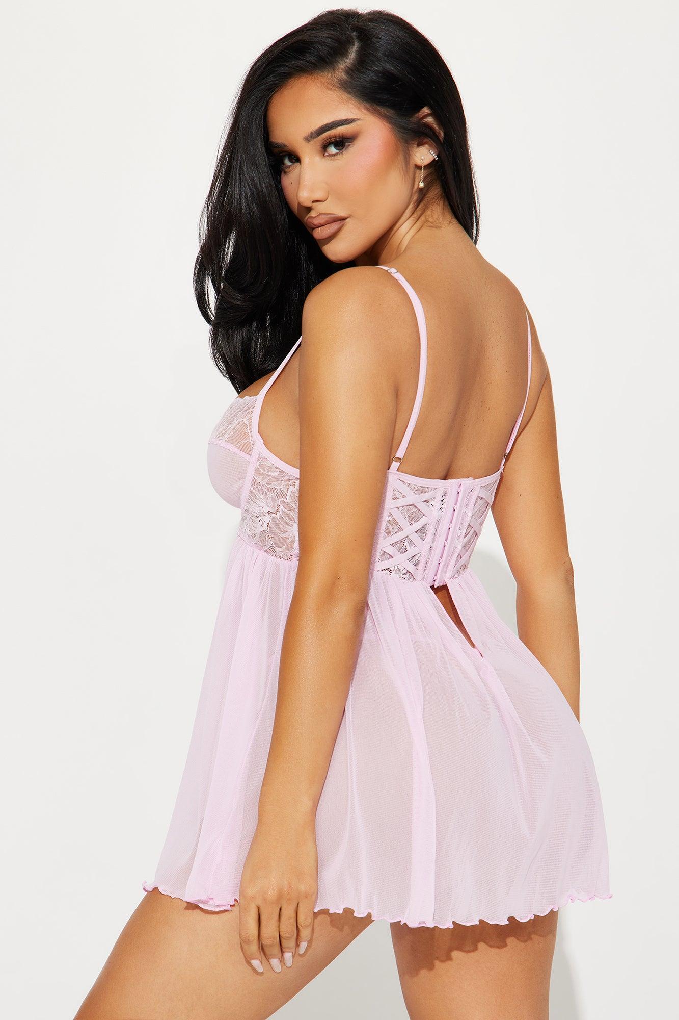 Let Me Love You Babydoll - Pink Product Image