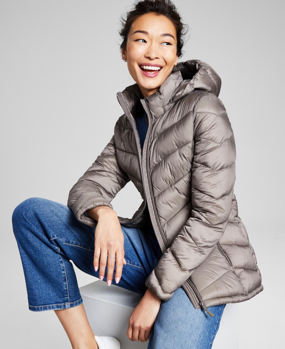 Charter Club Womens Packable Hooded Puffer Coat, Created for Macys Product Image