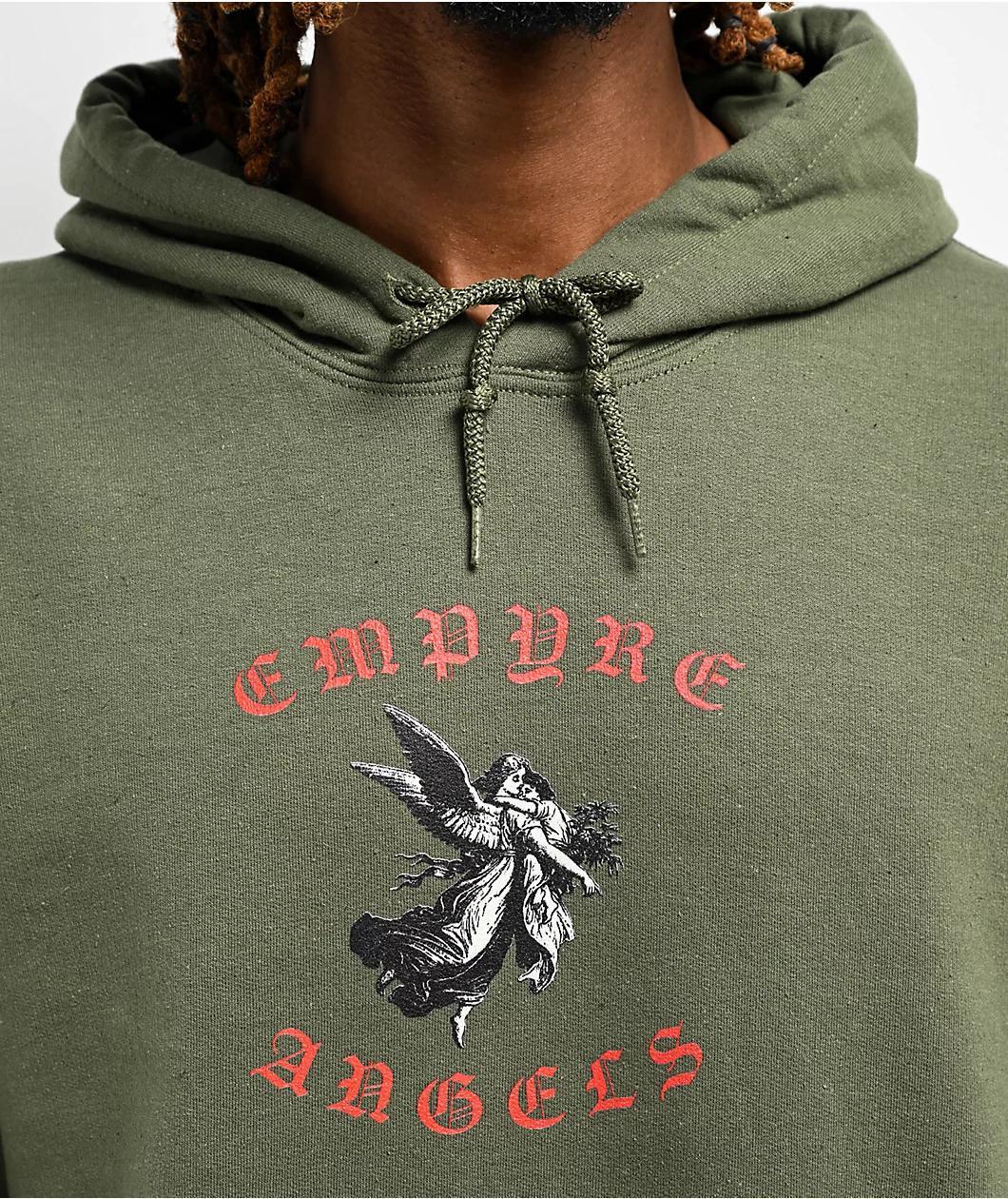 Empyre Angels Military Green Hoodie Product Image