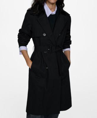 Women's Belt Detail Classic Trench Coat Product Image