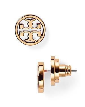 Tory Burch Circle Logo Stud Earrings Product Image