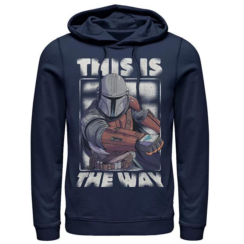 Mens Star Wars The Mandalorian This Is The Way Portrait Hoodie Grey Heather Product Image