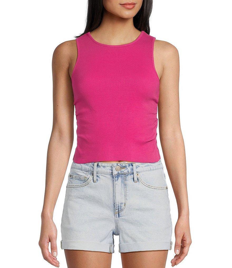 Copper Key Side Ruched Tank Top Product Image