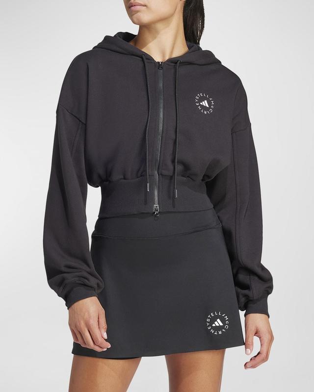 adidas by Stella McCartney Cropped Zipped Hoodie IN3637 Women's Sweatshirt Product Image