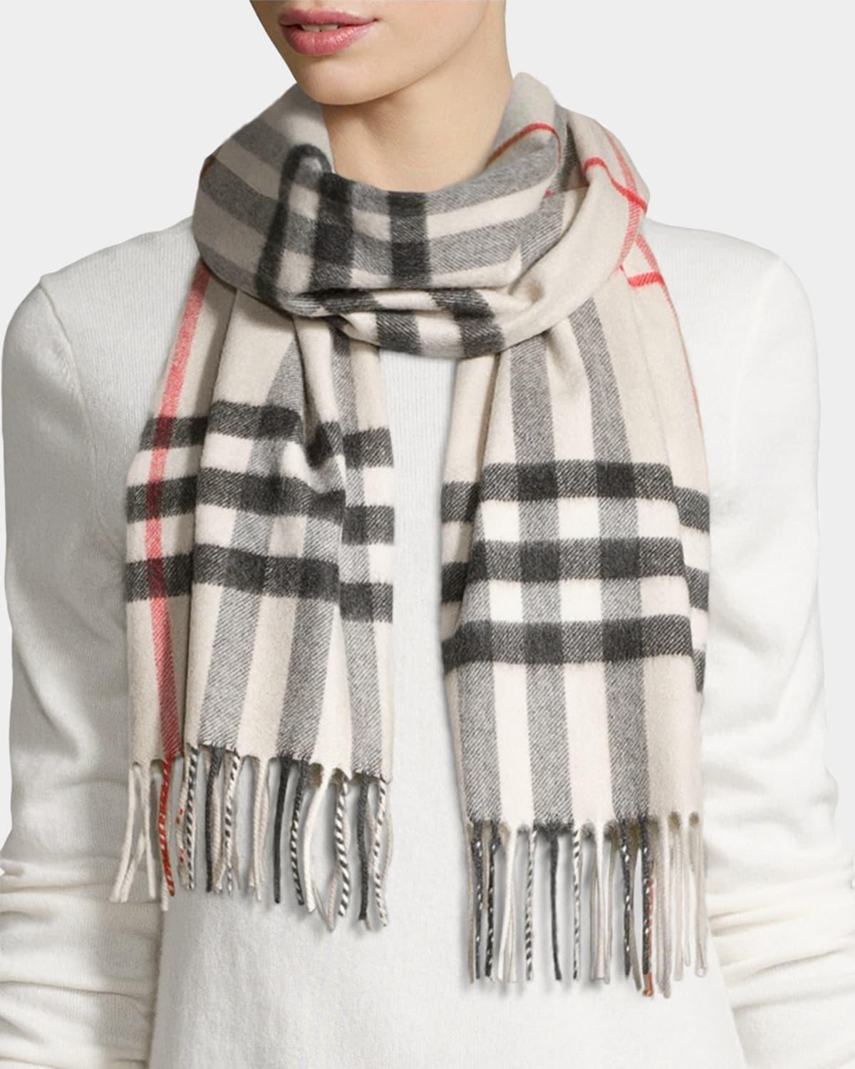 burberry Giant Icon Check Cashmere Scarf Product Image