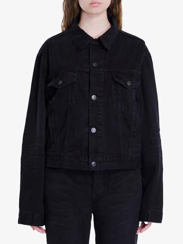 BALENCIAGA Denim Jacket In Black Product Image