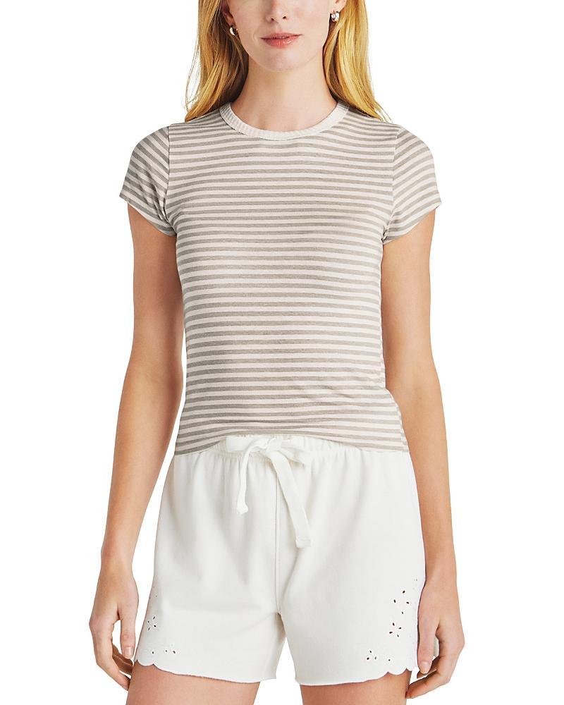 Splendid Candice Stripe Linen Blend T-Shirt Product Image