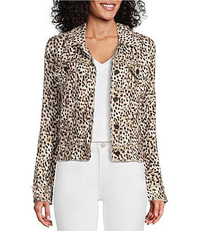 Tommy Bahama Lagoon Cheetah Print Linen Jacket Product Image