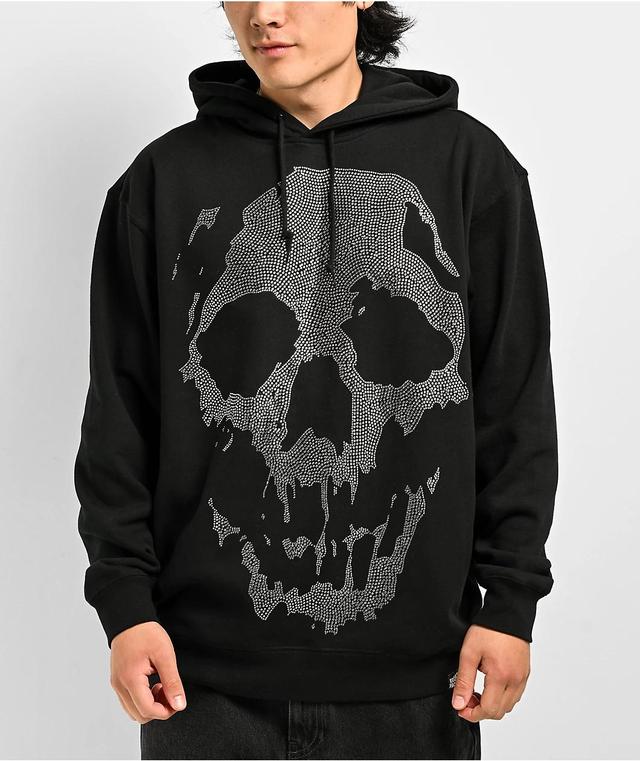 Broken Promises Chrome Face Black Hoodie Product Image