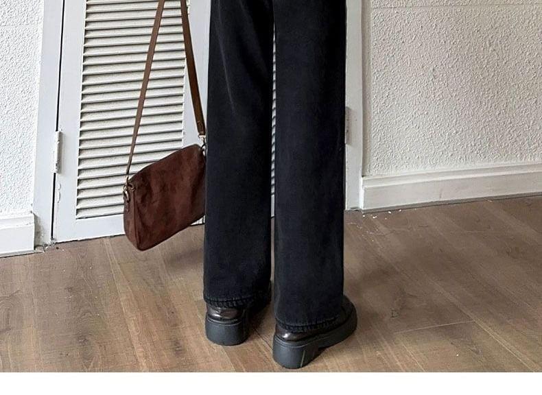 High Waist Applique Wide Leg Jeans Product Image