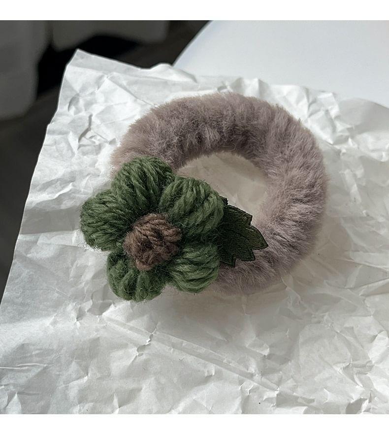 Yarn Flower Hair Tie Product Image