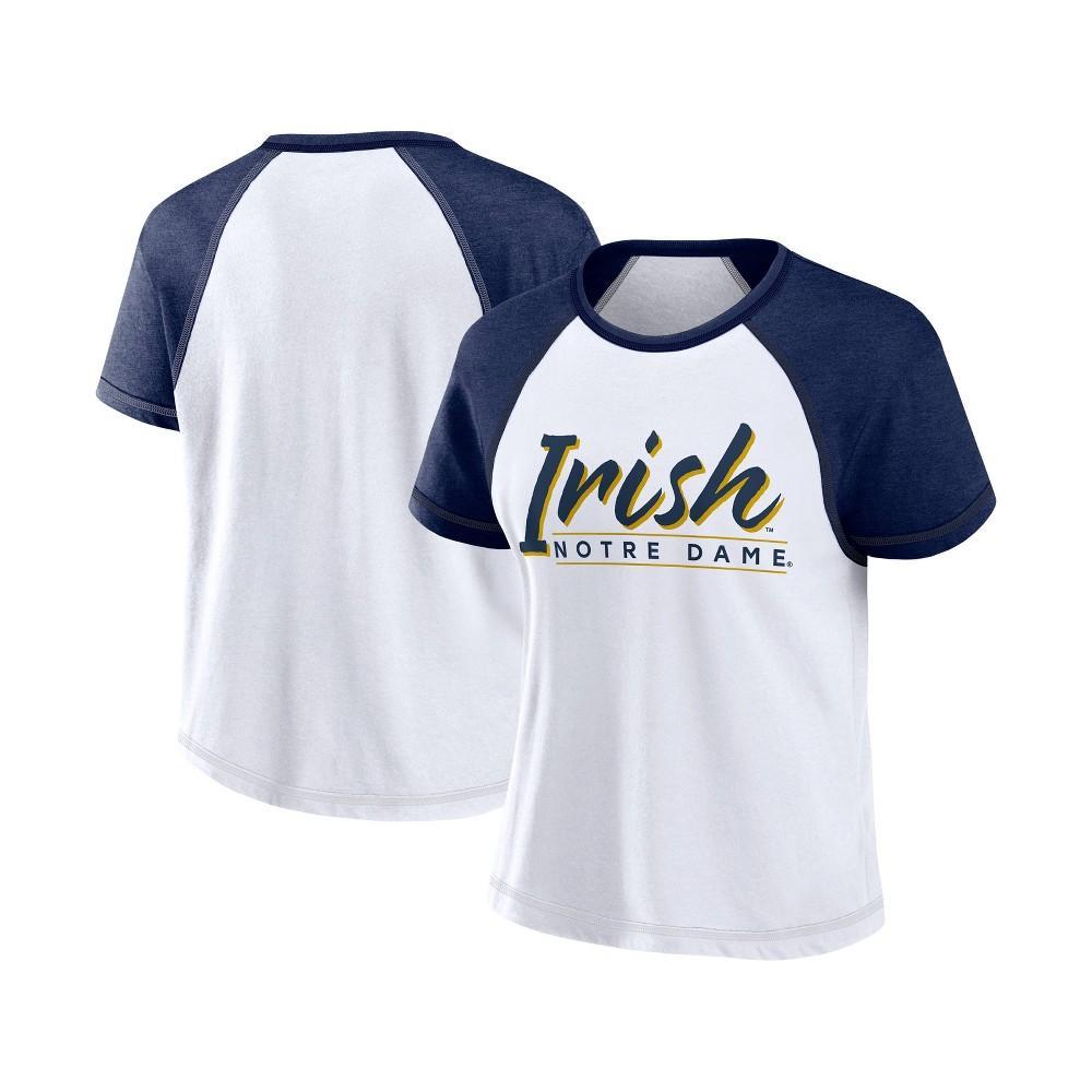 NCAA Notre Dame Fighting Irish Womens White Stitch T-Shirt Product Image