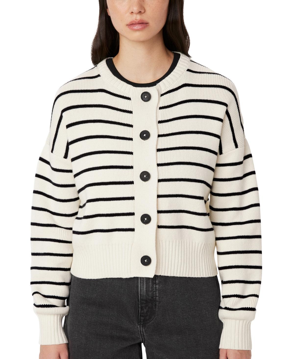 Frank And Oak Womens Cotton Striped Cardigan product image