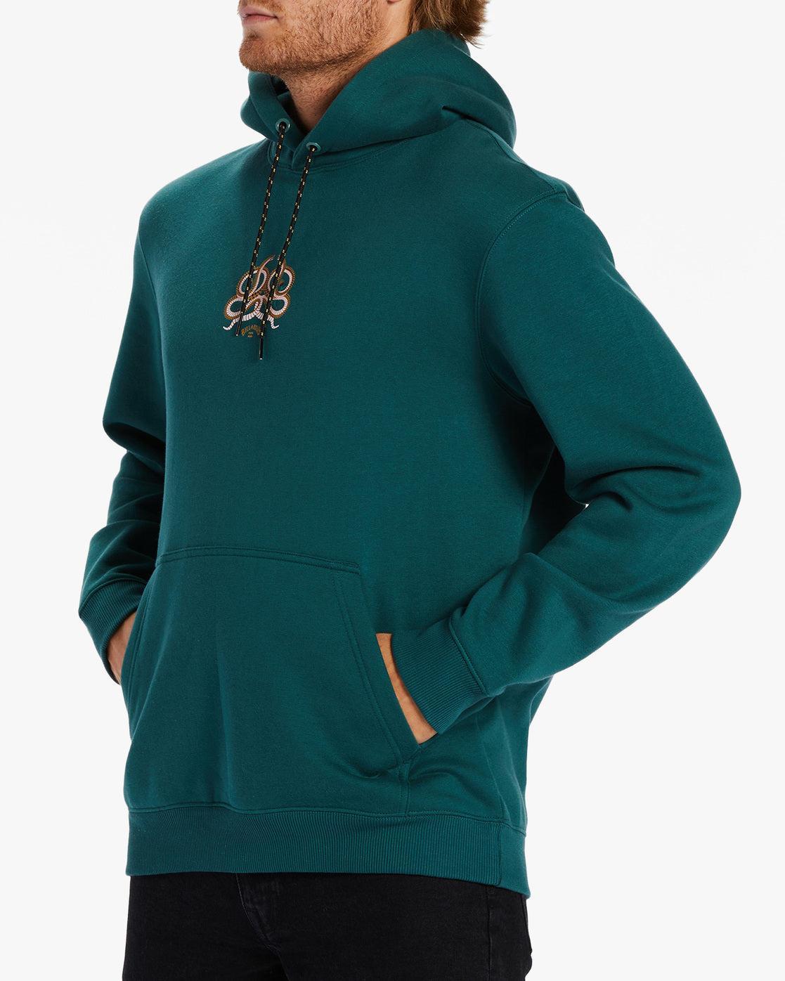 Serpientes Hoodie - Deep Teal Male Product Image