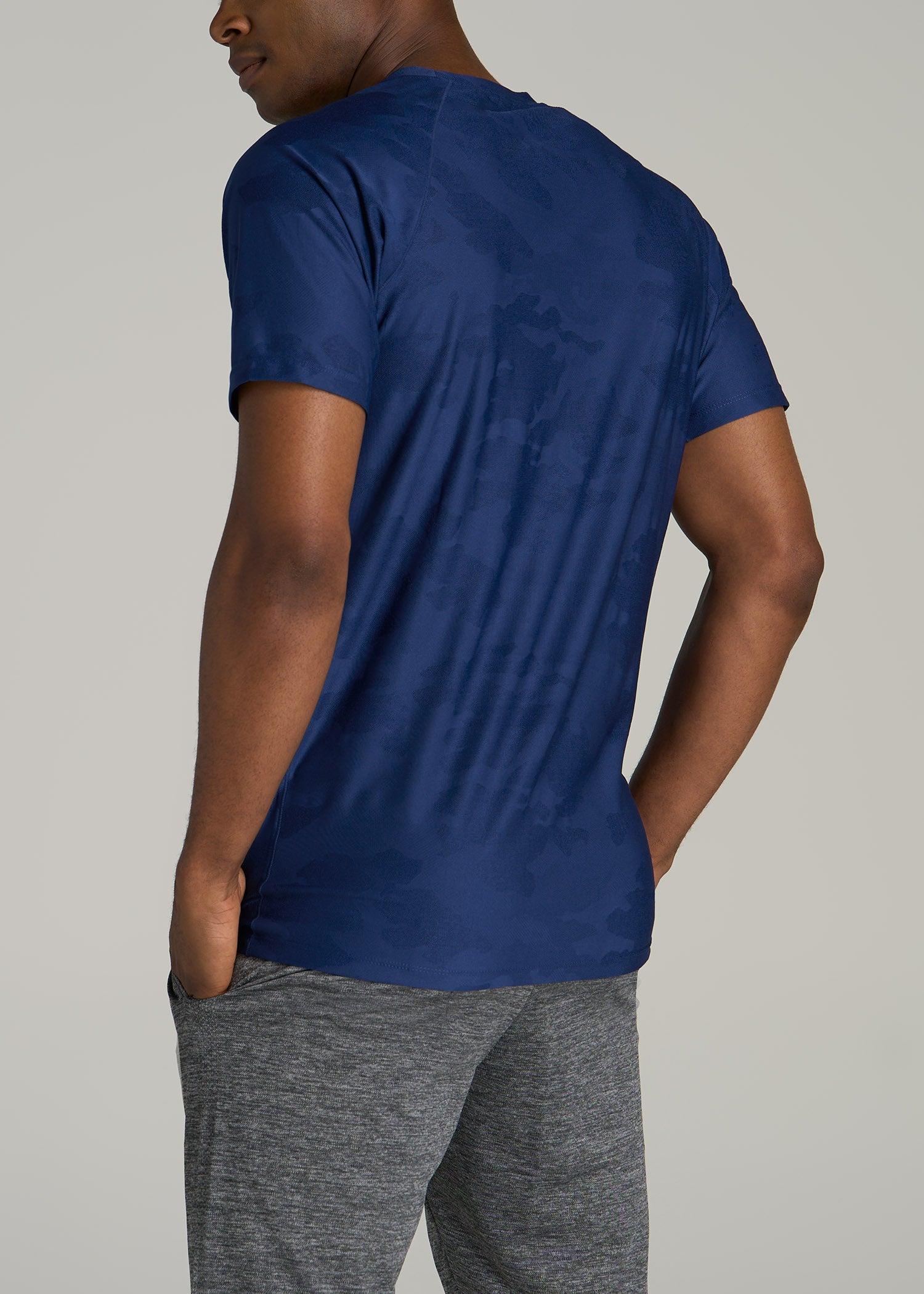 Raglan Training T-Shirt for Tall Men in Midnight Blue Product Image