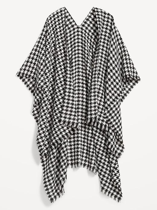 Flannel Poncho Product Image