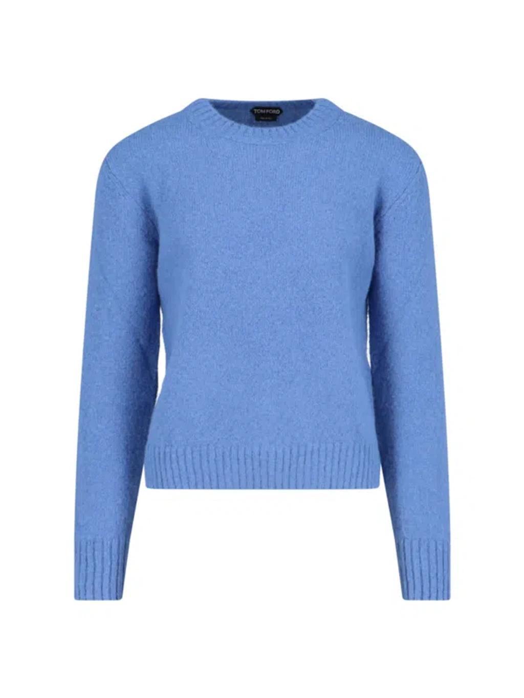 TOM FORD Basic Sweater In Blue Product Image