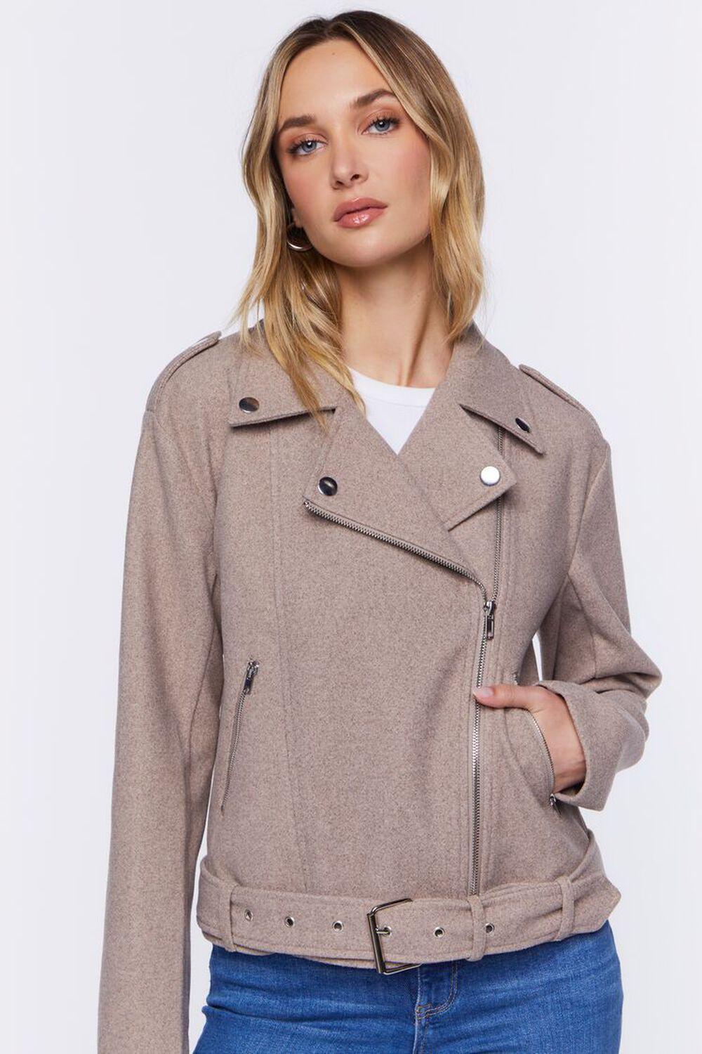 Brushed Moto Jacket | Forever 21 Product Image