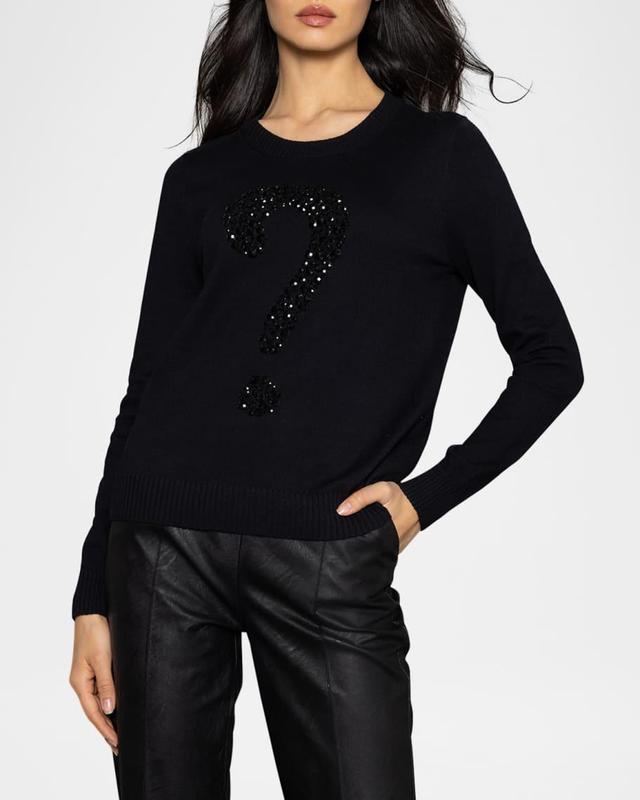 Keep Em Guessing Cotton-Cashmere Sweater Product Image