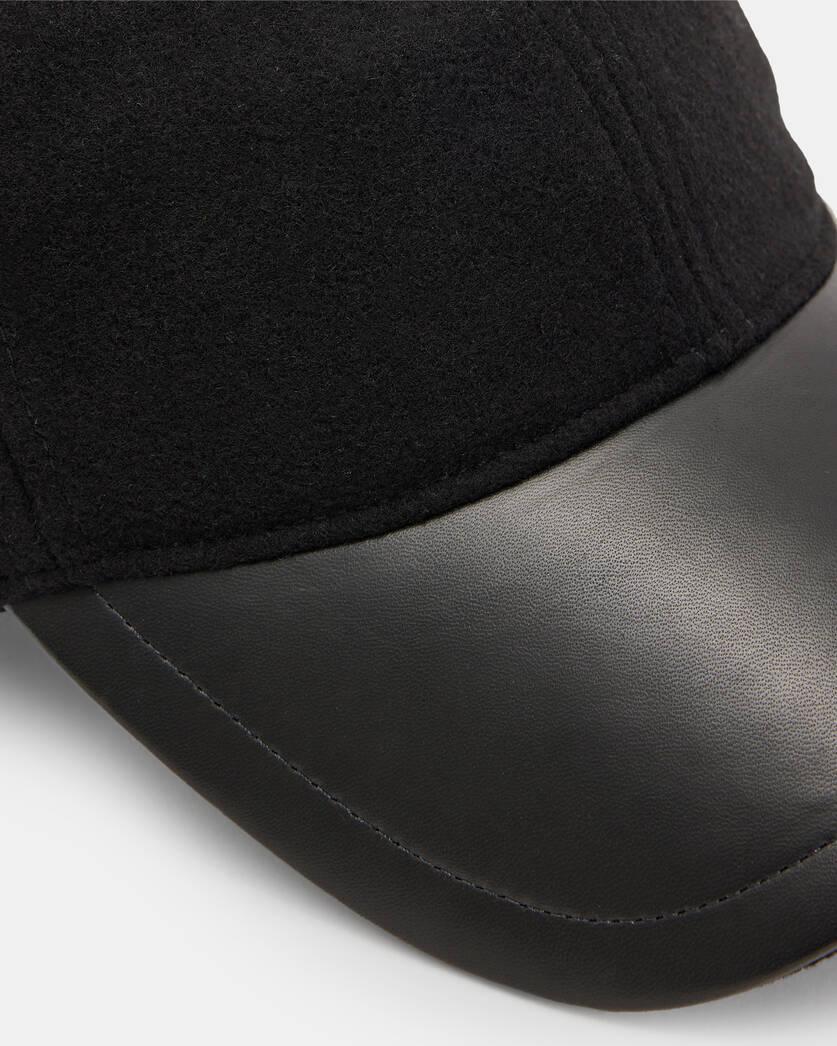 Wool Leather Baseball Cap Product Image