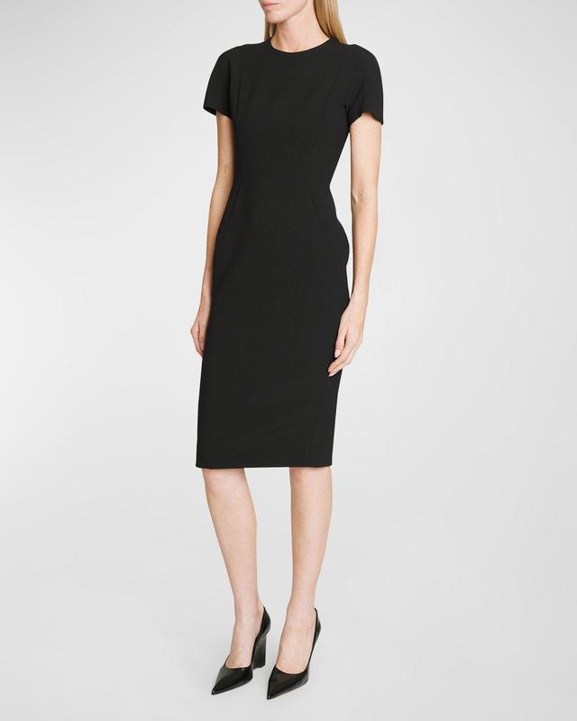 Victoria Beckham Crepe Sheath Dress Product Image