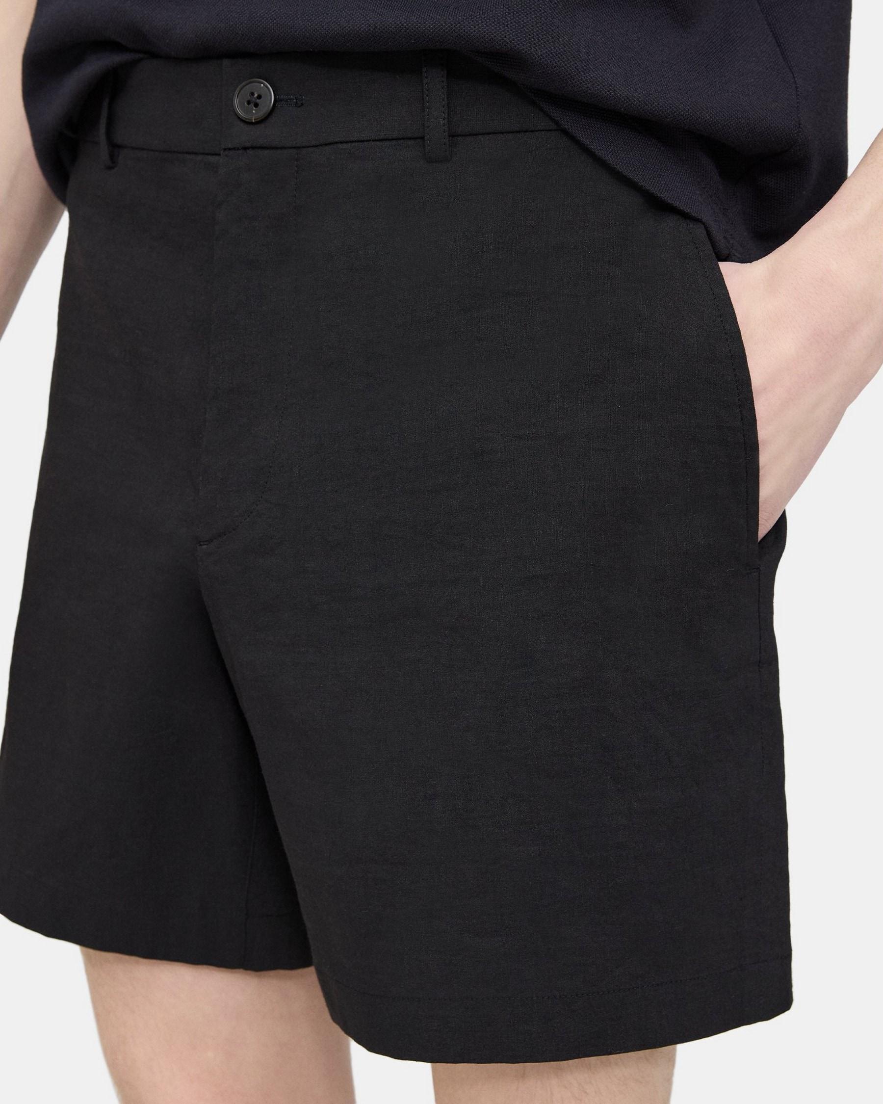 Tapered Drawstring Short in Stretch Linen Product Image