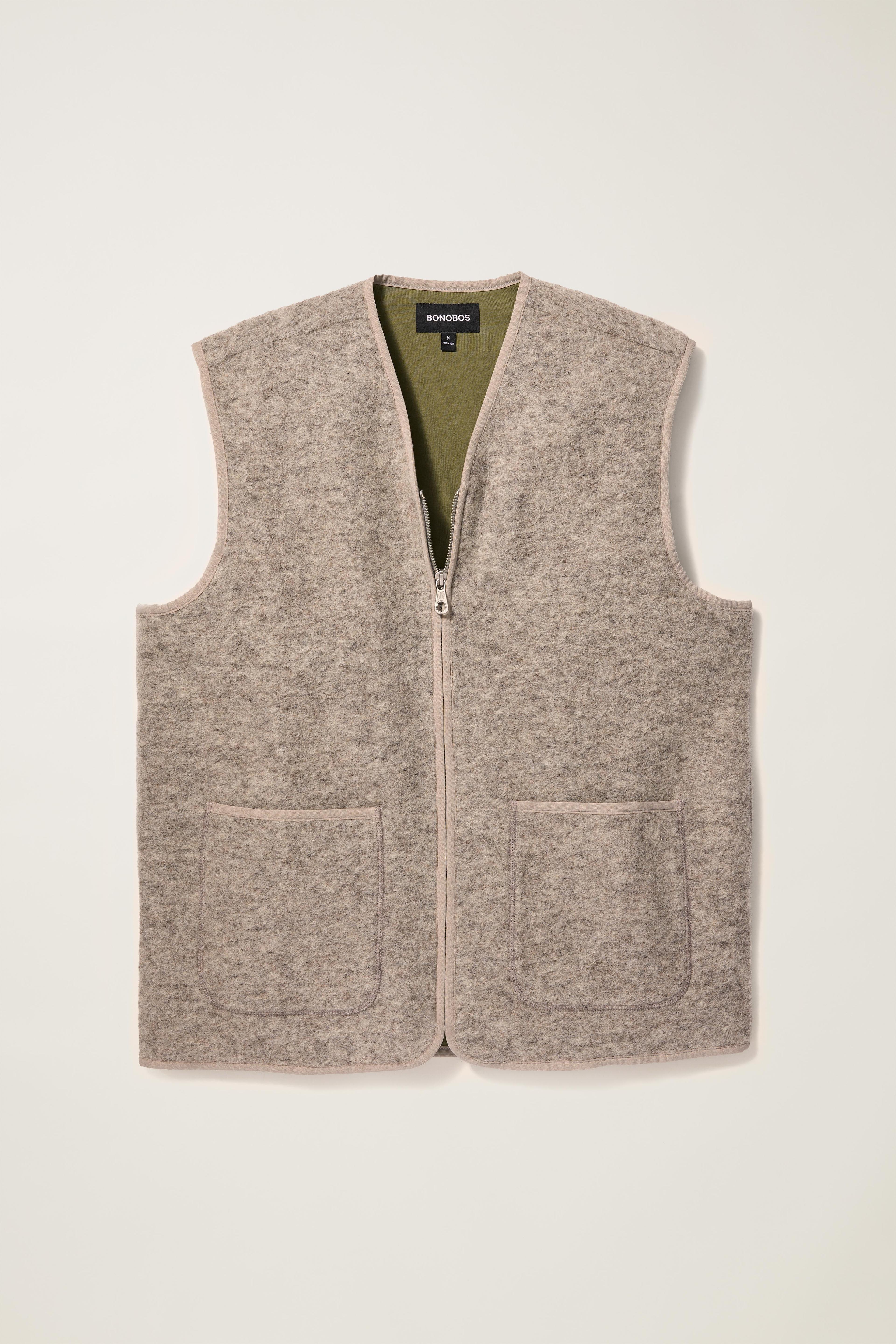 Italian Wool Fleece Vest Product Image