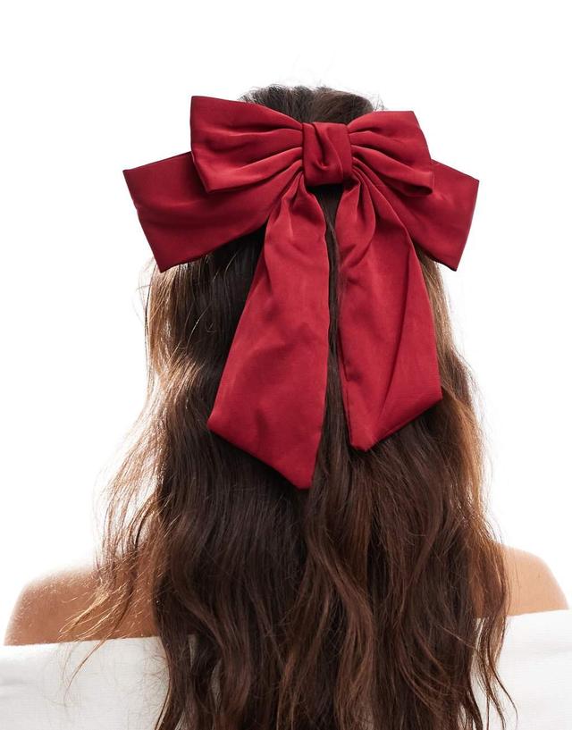 JJXX hair bow in red satin Product Image