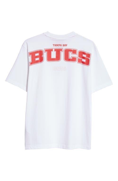 HUGO BOSS Boss X Nfl Stretch-cotton T-shirt With Special Branding In Bucs Product Image