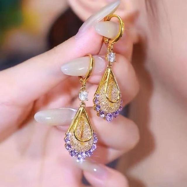 Rhinestone Drop Earring Product Image