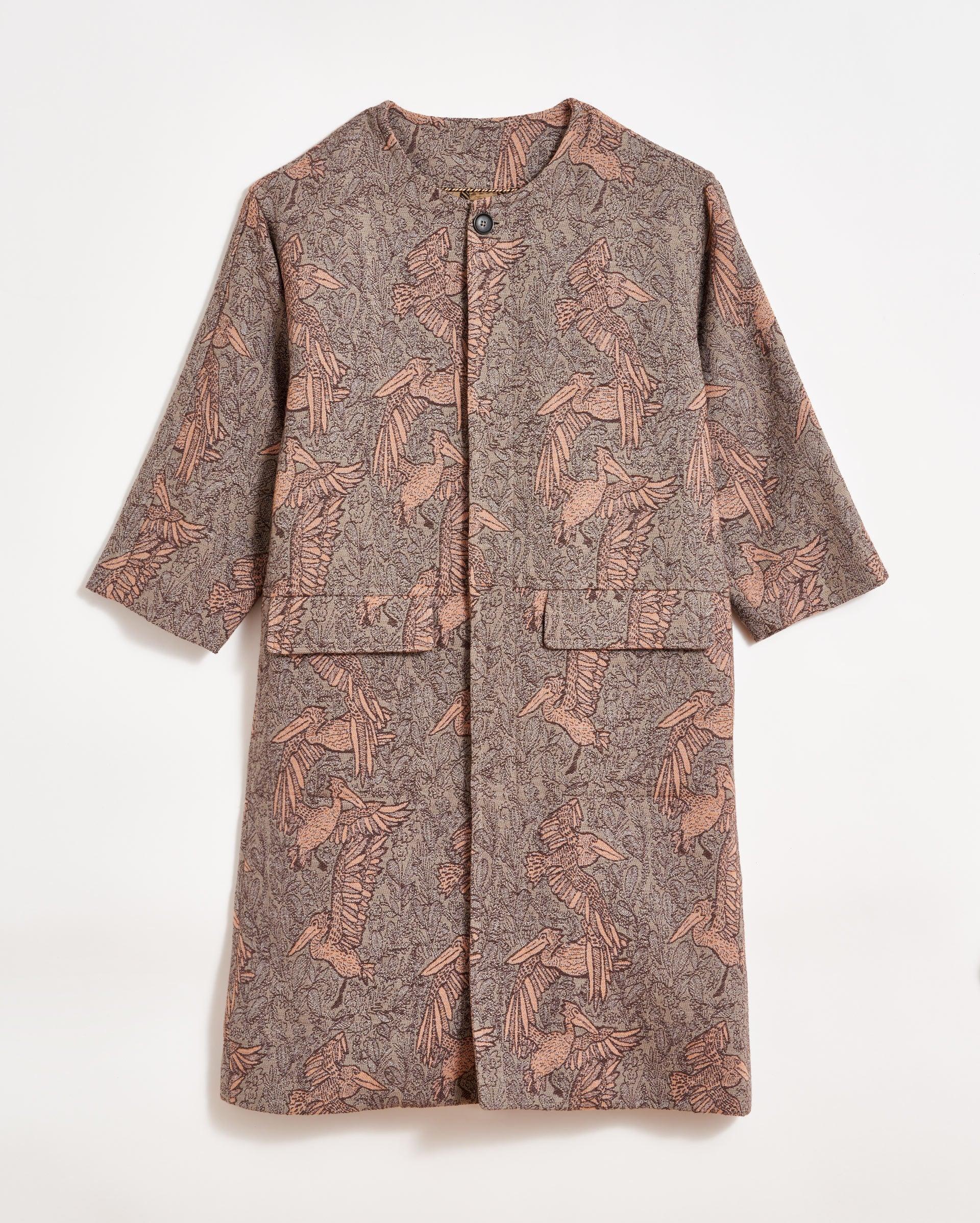 PELICAN JACQUARD COAT Product Image