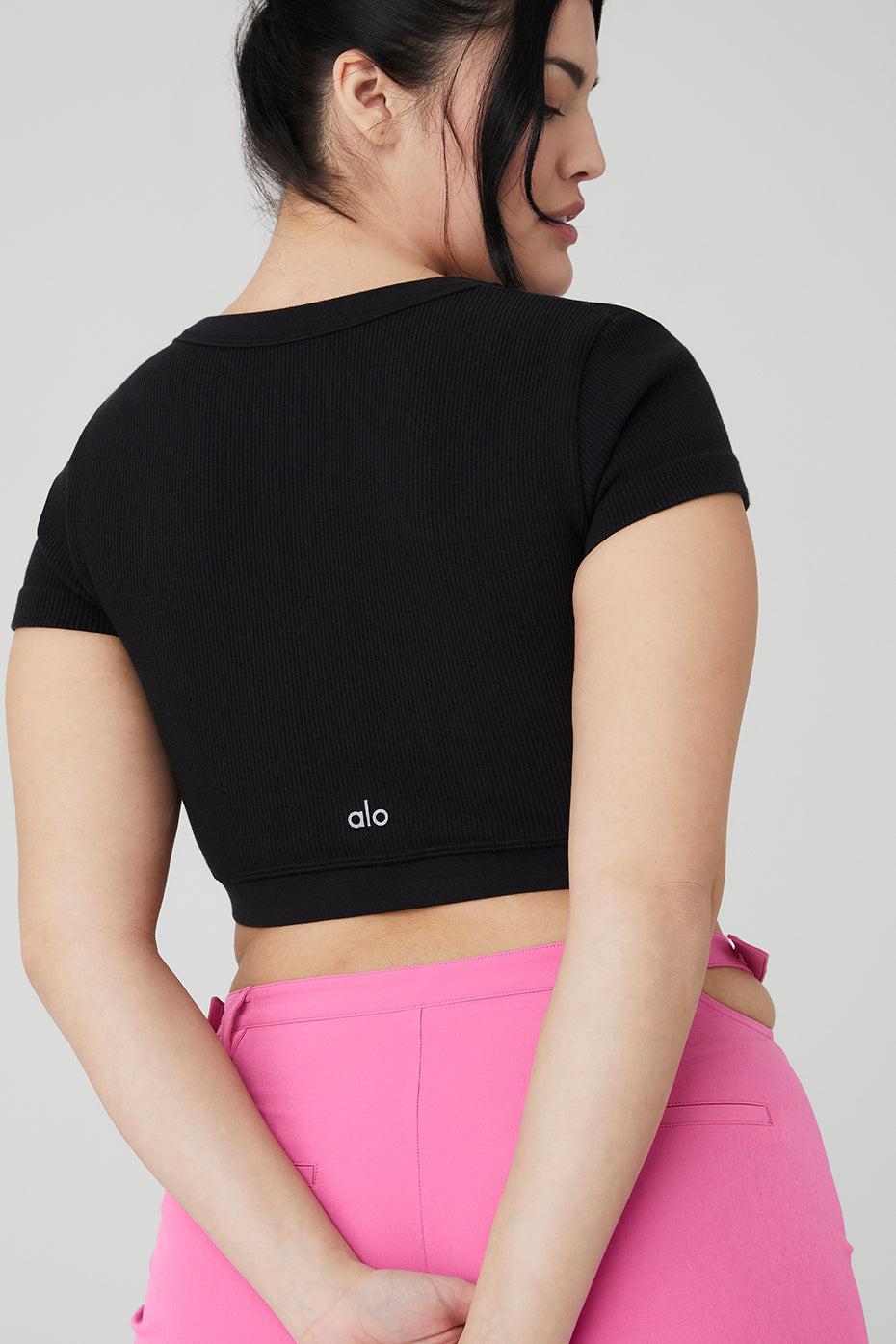 Alo Serene Rib Crop Top Product Image