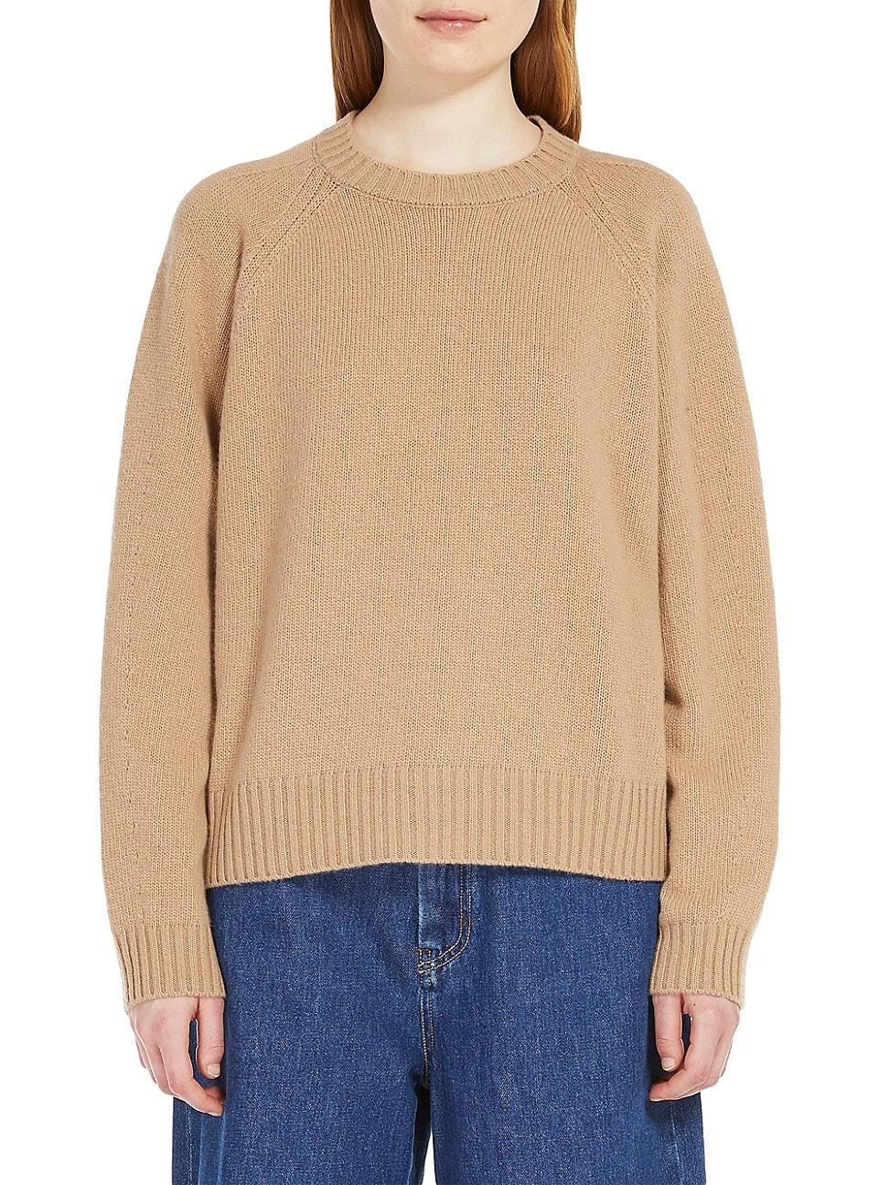 Womens Gabbia Wool Crewneck Sweater product image