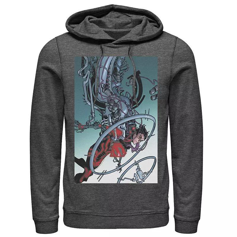 Mens DC Comics Superman Mechanics Comic Poster Hoodie Product Image