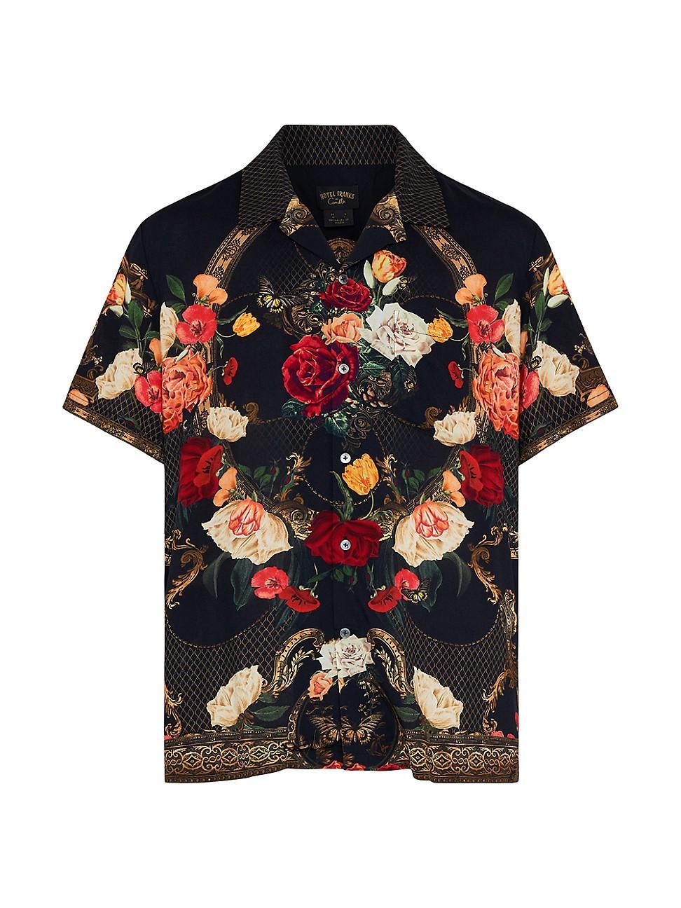 Mens Floral Camp Shirt Product Image