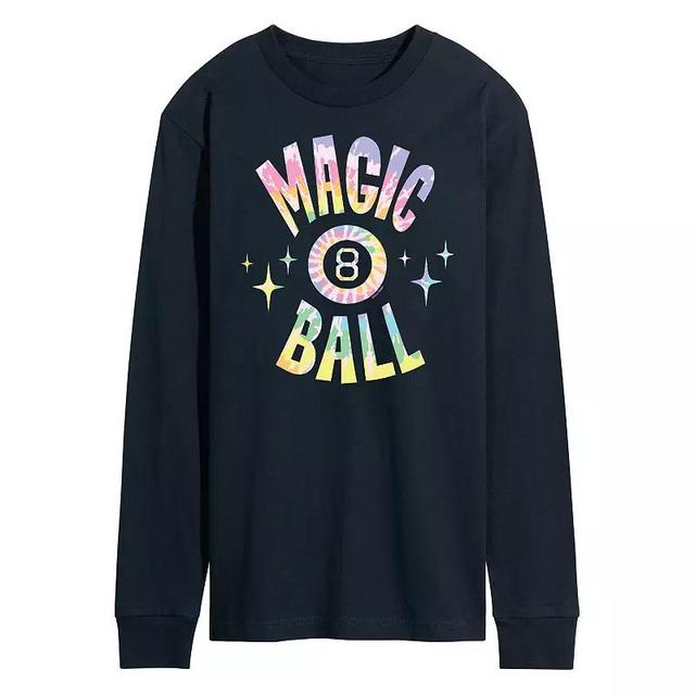 Mens Magic 8 Ball Tie Dye Long Sleeve Blue Product Image