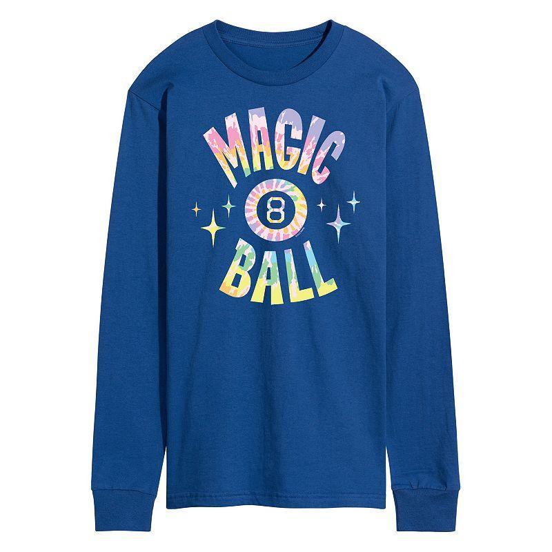 Mens Magic 8 Ball Tie Dye Long Sleeve Blue Product Image